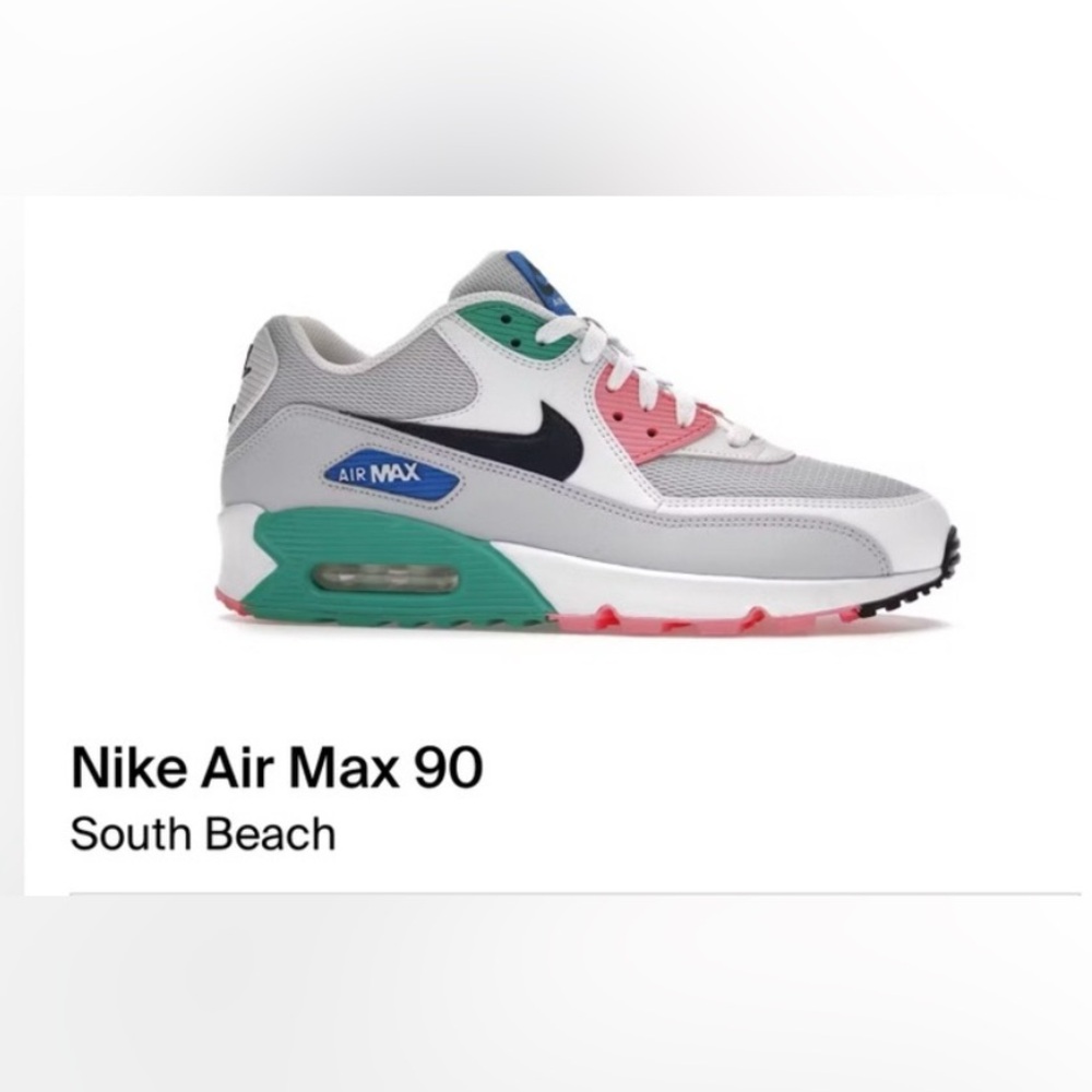 Sz 9.5 Men’s Nike Airmax 90 Essential South Beach Watermelon EUC 2017